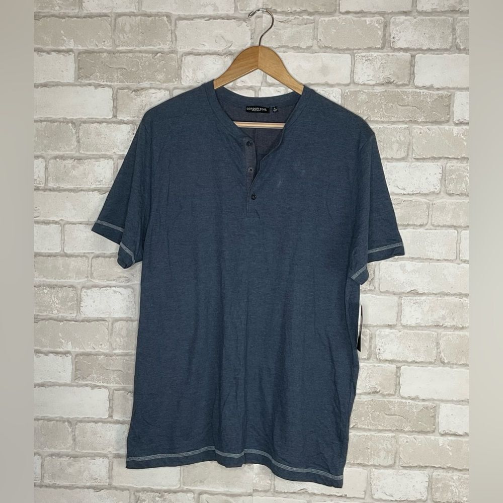 NWT London Fog Blue Men's Shirt Size L